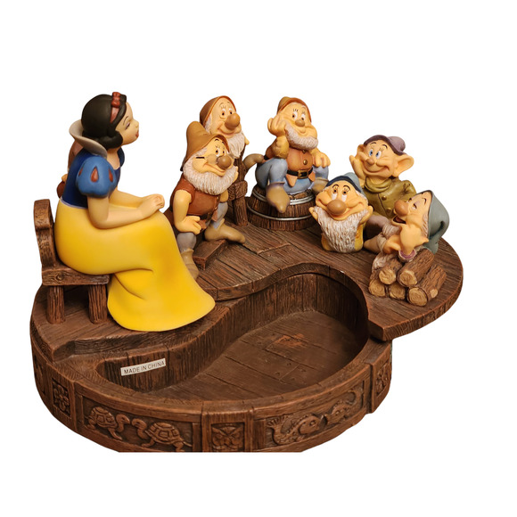 Disney Markrita Snow White Seven Dwarfs Decor Trinket Box Apple Pin Jewelry Box - Picture 3 of 16